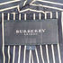 バーバリーロンドン BURBERRY LONDON ロゴ刺繍 ストライプ 3ポケット ロングガウン メンズ import:L