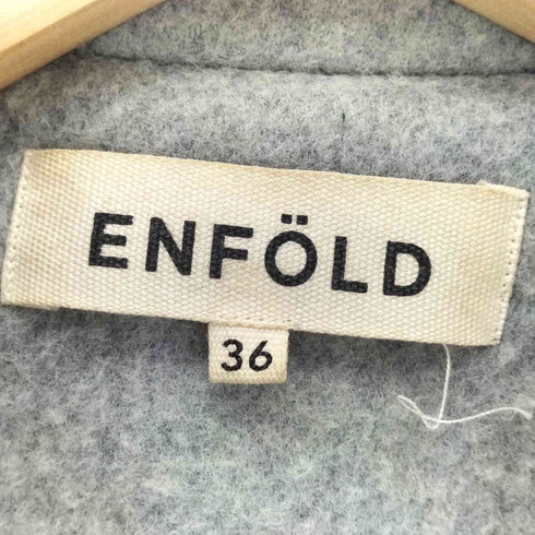 エンフォルド ENFOLD 16AW リバーウールスリットコート レディース 36