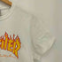 スラッシャーマガジン THRASHER MAGAZINE ファイヤーパターンロゴ クルーネックTシャツ メンズ import:S