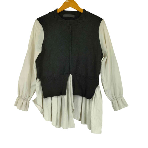 MICALLE MICALLE ドッキング ニット シャツ レディース