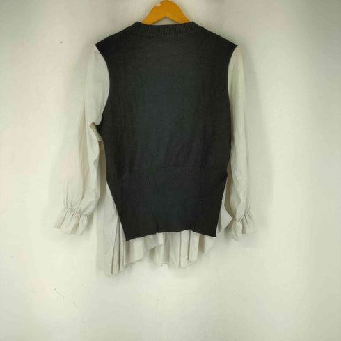 MICALLE MICALLE ドッキング ニット シャツ レディース