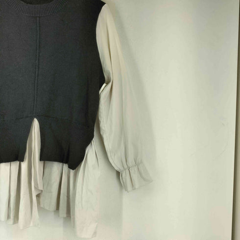 MICALLE MICALLE ドッキング ニット シャツ レディース
