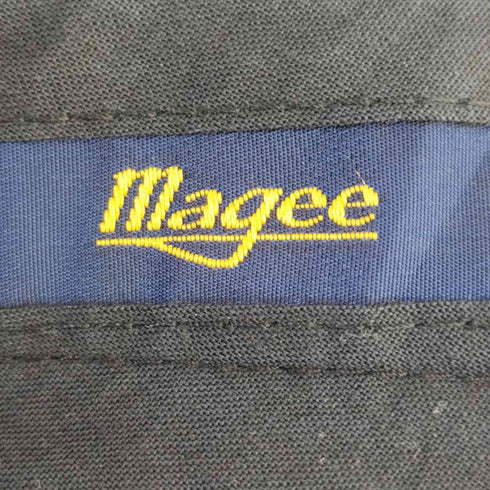 Magee マギー 70-80s 英国製 OPTI オプティジッパー サイドアジャスター 1タック ストライプ柄 スラックス メンズ 32