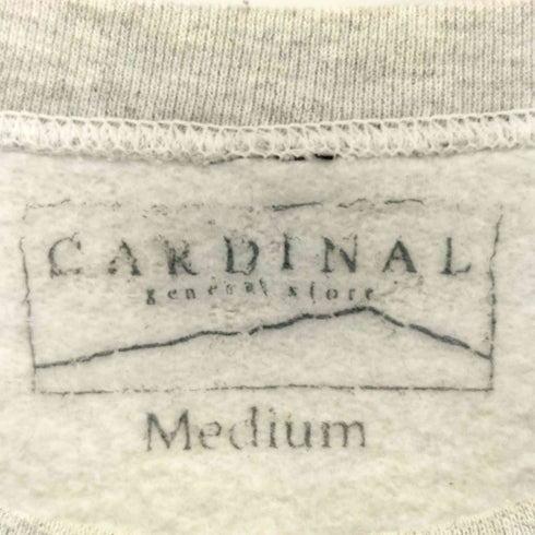 カーディナル Cardinal ロゴプリント 霜降りグレー クルーネックスウェット メンズ import:M