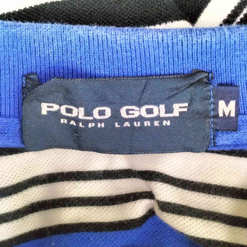 ポロゴルフラルフローレン POLO GOLF RALPH LAUREN ポニー刺繍 マルチカラー ボーダー ポロシャツ メンズ import:M