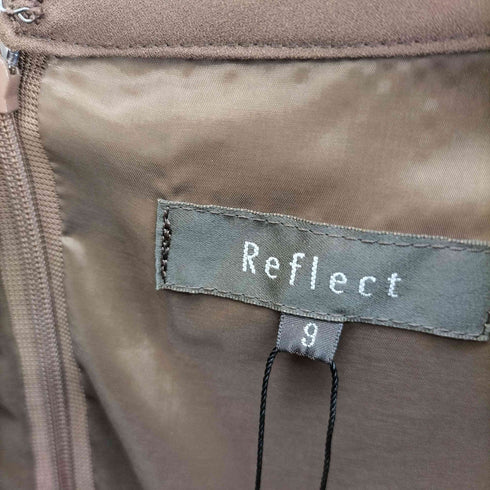 リフレクト Reflect 総柄 ノーカラー セミロング ワンピース レディース JPN:M