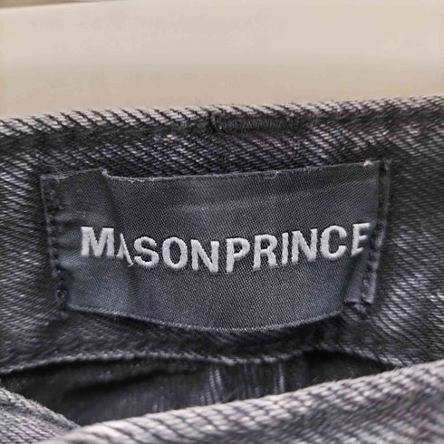 メイソンプリンス mason prince サイドアジャスター ダメージ ワイド デニム ショーツ メンズ JPN:4