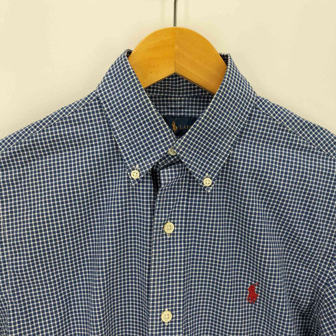ラルフローレン RALPH LAUREN スモールポニー刺繍 長袖 チェックシャツ メンズ XS