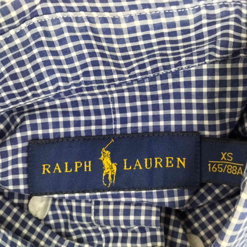 ラルフローレン RALPH LAUREN スモールポニー刺繍 長袖 チェックシャツ メンズ XS