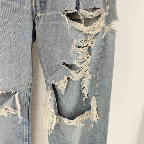 リーバイス Levis USA製 ボタン裏546刻印 ボタンフライ デニム パンツ ボロ メンズ