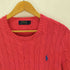 ポロラルフローレン POLO RALPH LAUREN スモールポニー 刺繍 ケーブル編み ニット メンズ XS