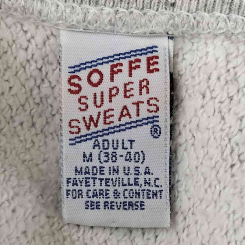 ソフィー SOFFE 90s USA製 SUPER SWEATS リバースウィーブ型 イニシャル クルーネック スウェット メンズ import:M