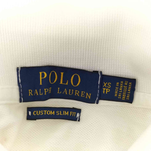ポロラルフローレン POLO RALPH LAUREN CUSTOM SLIM FIT ビッグポニー 刺繍 鹿の子 ポロシャツ メンズ XS