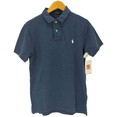 ポロラルフローレン POLO RALPH LAUREN CUSTOM SLIM FIT スモールポニー 刺繍 半袖 ポロシャツ メンズ S