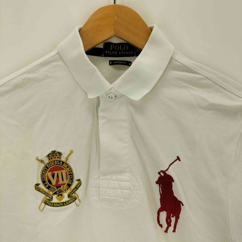 ポロラルフローレン POLO RALPH LAUREN CUSTOM FIT ビッグポニー エンブレム 刺繍 半袖 ポロシャツ メンズ S