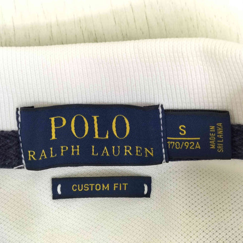 ポロラルフローレン POLO RALPH LAUREN CUSTOM FIT ビッグポニー エンブレム 刺繍 半袖 ポロシャツ メンズ S