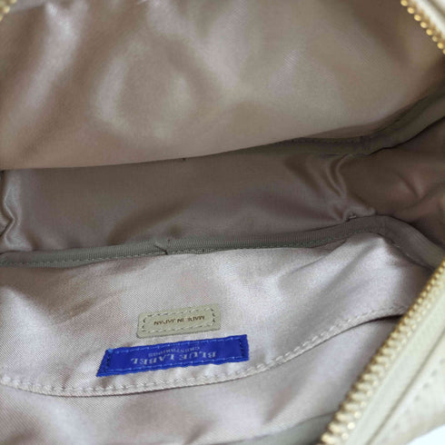 ブルーレーベルクレストブリッジ BLUE LABEL CRESTBRIDGE 本革 CBチェック ショルダーバッグ レディース