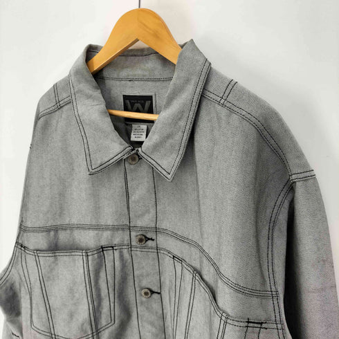 WEBS JEANS ロゴボタン ステッチデザイン トラッカージャケット メンズ 2XL