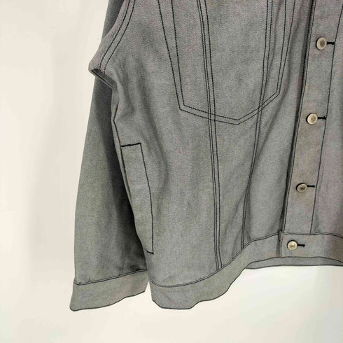 WEBS JEANS ロゴボタン ステッチデザイン トラッカージャケット メンズ 2XL