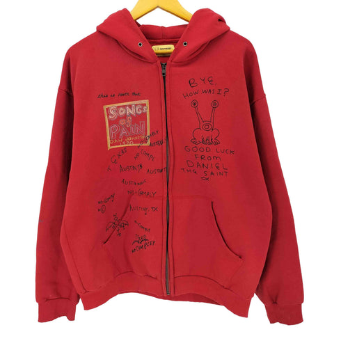 ディスイズネバーザット thisisneverthat SONGS of PAIN Faded Zip Up Hoodie ソングス オブ ペイン フェイデッド ジップ アップ フーディー メンズ import:L