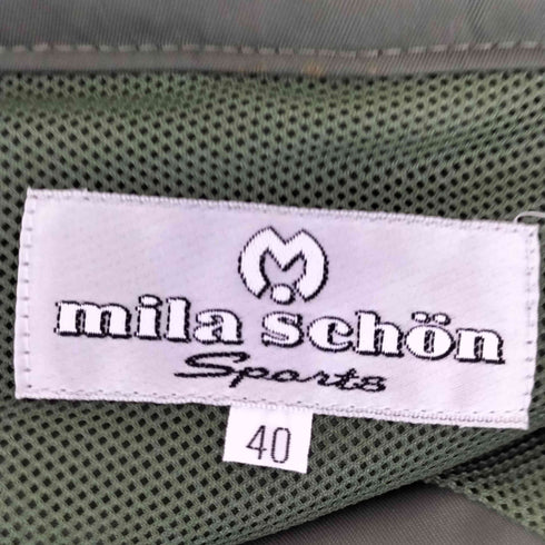 ミラショーン mila schon ロゴ 刺繍 裏地メッシュ ナイロン トラックジャケット メンズ 40