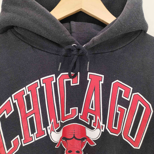 ロゴアスレチック LOGO ATHLETIC 90s USA製 NBAチームプリント プルオーバーパーカー メンズ import:L