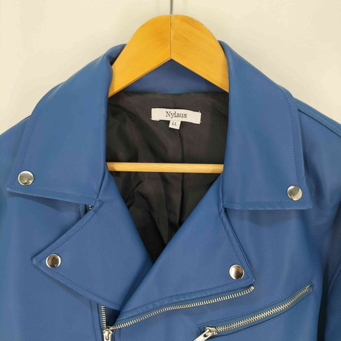 ナイラス NYLAUS フェイクレザー ダブルライダースジャケット メンズ JPN:XL