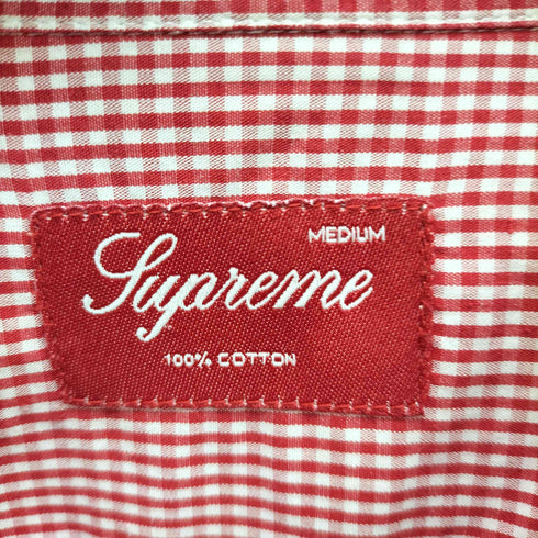 シュプリーム Supreme Gingham S/S Shirt メンズ import:M