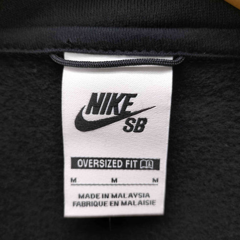 ナイキスケートボーディング NIKE SB ハーフ ジップ スウェット バック エンジェル プリント フロント ロゴ 裏起毛 メンズ import:M