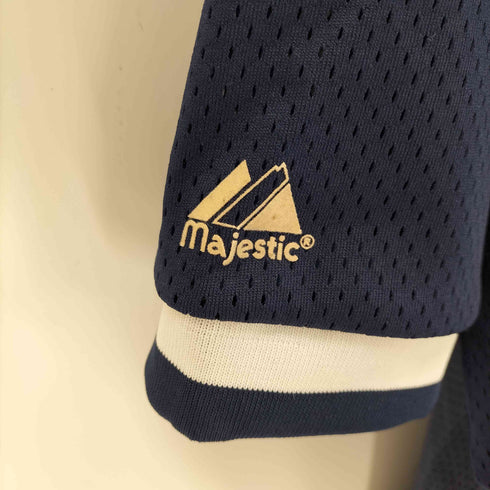 マジェスティックアスレチック Majestic ATHELETIC USA製 チームメッシュベースボールシャツ メンズ XL
