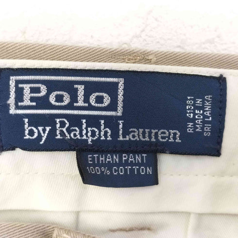 ポロバイラルフローレン Polo by RALPH LAUREN ETHAN PANT ポニー刺繍 2タックチノ メンズ 34/32