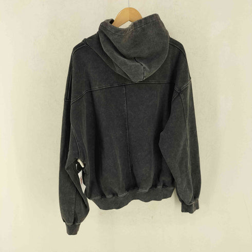 ノーマニュアル NOMANUAL LAYERED ARCH GRAPHIC HOODIE レイヤード アーチ グラフィック フーディー メンズ L