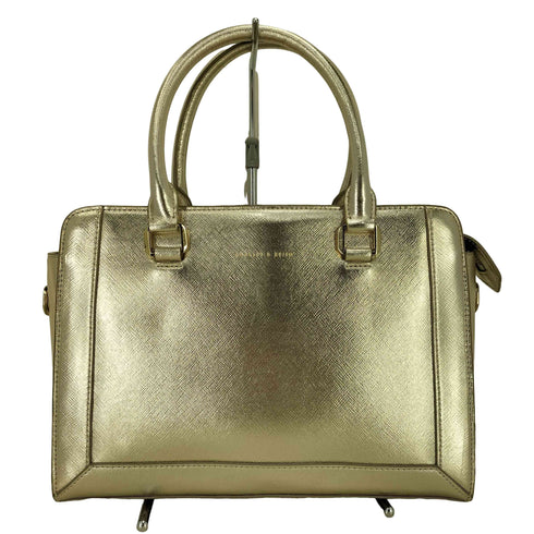 チャールズアンドキース CHARLES&KEITH メタリック ハンドバッグ レディース
