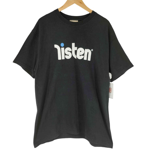 listen clothing USA製 ロゴプリント クルーネックTシャツ メンズ import:L