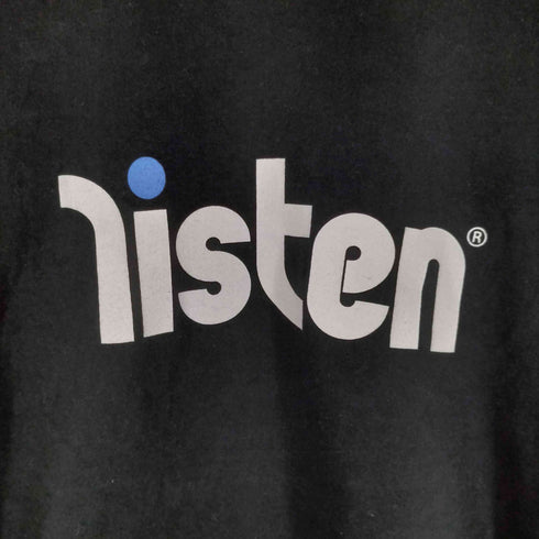 listen clothing USA製 ロゴプリント クルーネックTシャツ メンズ import:L