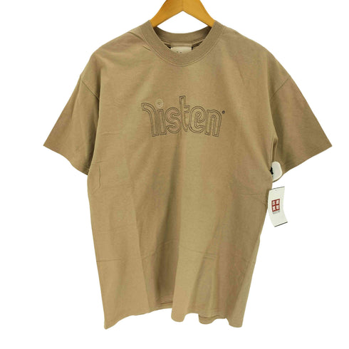 listen clothing USA製 ロゴ刺繍クルーネックTシャツ メンズ import:L