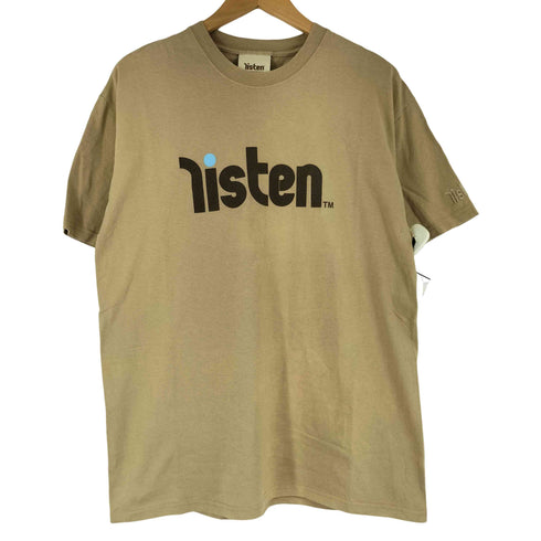 listen clothing USA製 ロゴプリント クルーネックTシャツ メンズ import:L