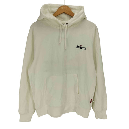アヴィレックス AVIREX EMBROIDERY LOGO & WISHES” PULLOVER HOODIE メンズ JPN:L