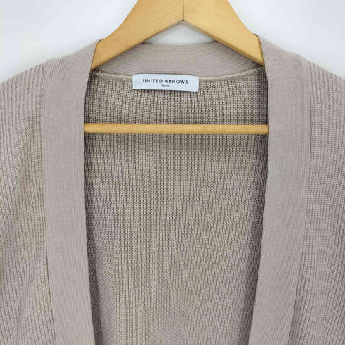 ユナイテッドアローズ UNITED ARROWS 畦編み アクリル ボタンレス カーディガン メンズ JPN:L