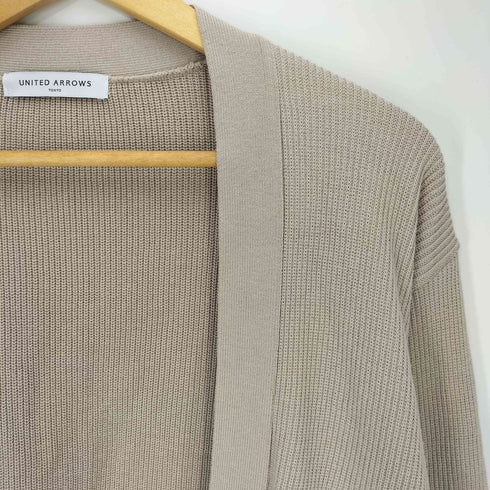 ユナイテッドアローズ UNITED ARROWS 畦編み アクリル ボタンレス カーディガン メンズ JPN:L