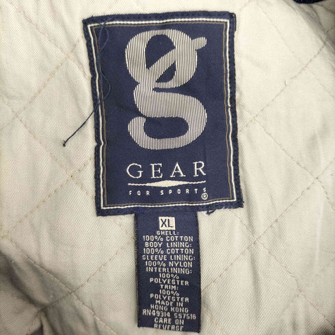 ギア GEAR ワンポイント刺繍 デニム切替 スタジャン メンズ import:XL