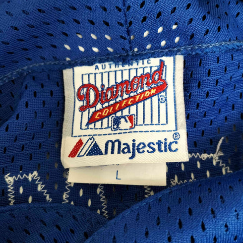 マジェスティック MAJESTIC 90s USA製 ベースボールチーム メッシュゲームシャツ メンズ L