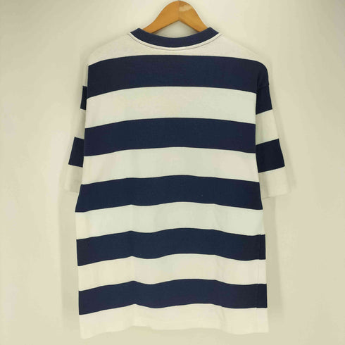 バーバリアン BARBARIAN 90s RUGBY WEAR カナダ製 ボーダー コットン Tシャツ メンズ import:L