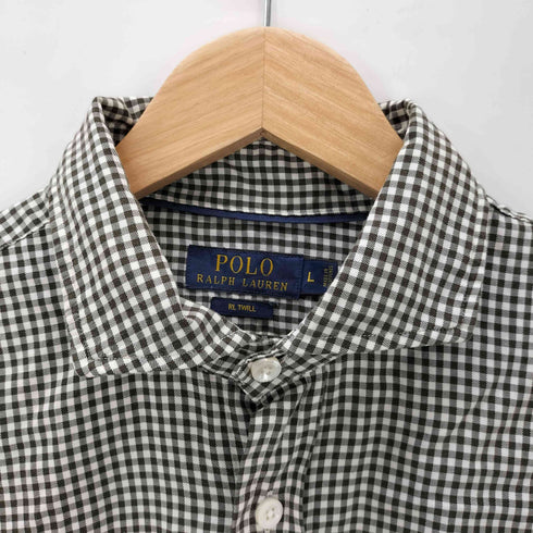 ポロラルフローレン POLO RALPH LAUREN 現行 タグ ギンガム チェック シャツ ポニーなし メンズ import:L