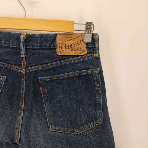 パーフェクトバイショット Perfecto by Schott 5724 セルビッジ インディゴ ボタンフライ デニム メンズ W30L36