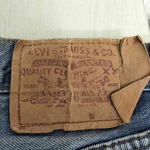 リーバイス Levis 80s ボタン裏555 501 ボタンフライ デニム レディース W28L34
