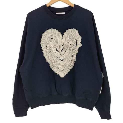 ポピートーキョー poppy tokyo COTTON LACE HEART SWEATSHIRT レディース FREE