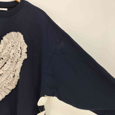 ポピートーキョー poppy tokyo COTTON LACE HEART SWEATSHIRT レディース FREE