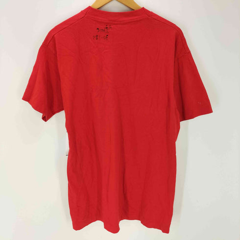 フルーツオブザルーム FRUIT OF THE LOOM 90s USA製 How Are You Feeling Today? Wie geht's Dir heute? マルチ フェイス プリント Tシャツ 裾袖 シングル メンズ import:L