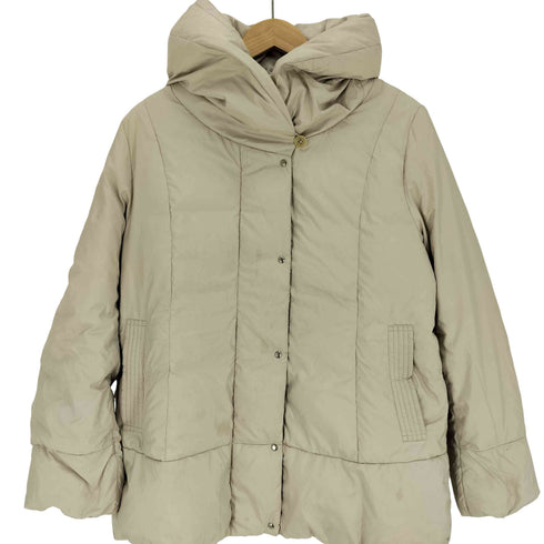 CHARLE WORLD GROUP デカ襟 ダウン フェザー ダウンコート レディース JPN:L